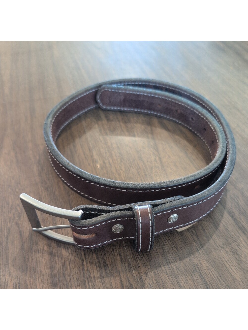 HANKS BELTS Brown women's THE BONNIE Belt SZ SM 100 year full grain leather USA